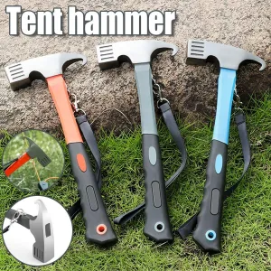 Outdoor Camping Hammer Tent Stake Puller Ground Hammer Heavy Duty Camping Tool
