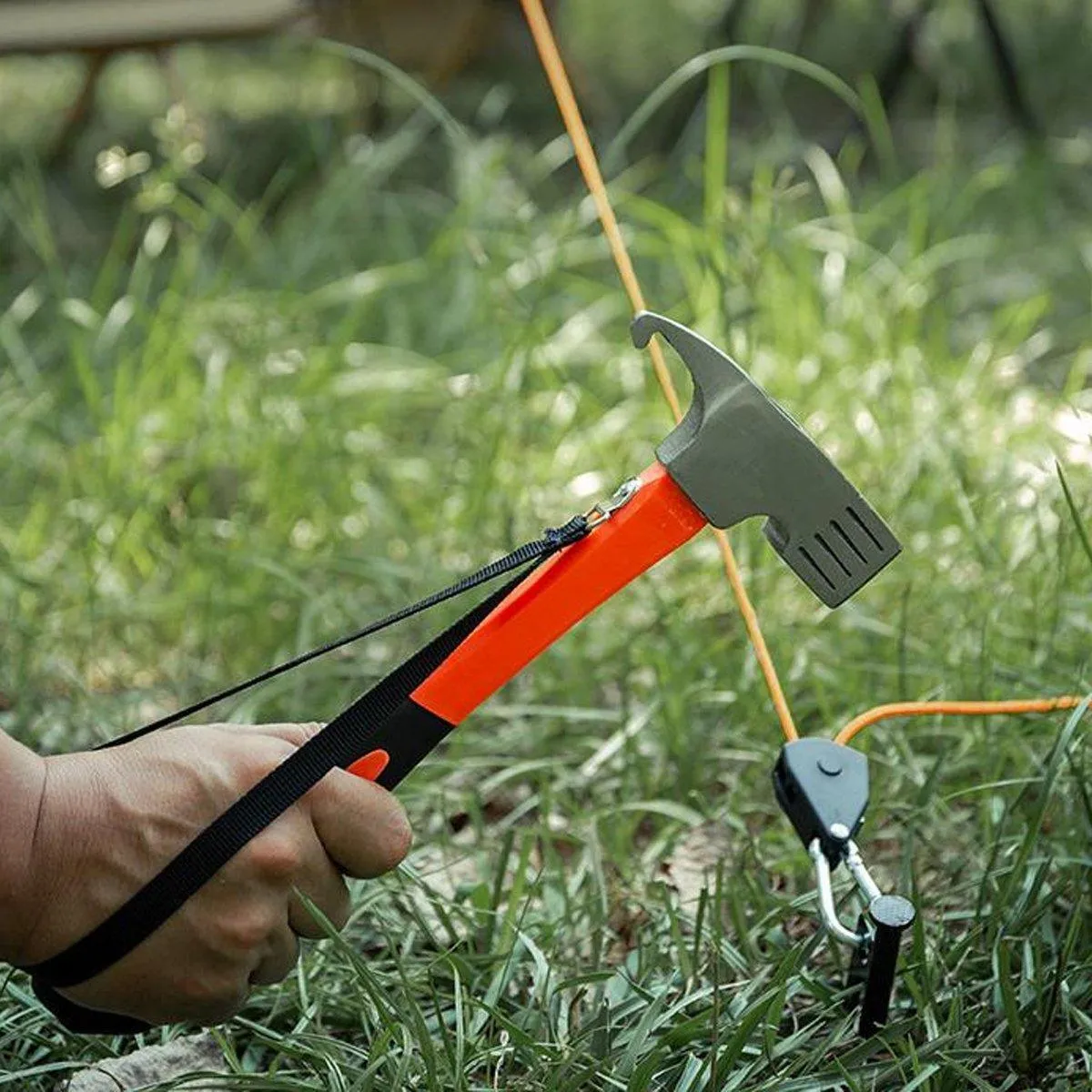 Outdoor Camping Hammer Tent Stake Puller Ground Hammer Heavy Duty Camping Tool