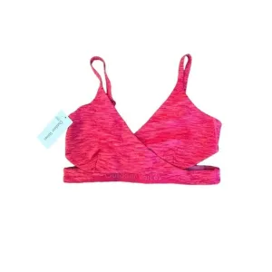Outdoor Voices Size S Flow Low Coverage Cut Out Sports Bra in Rose Garden - New
