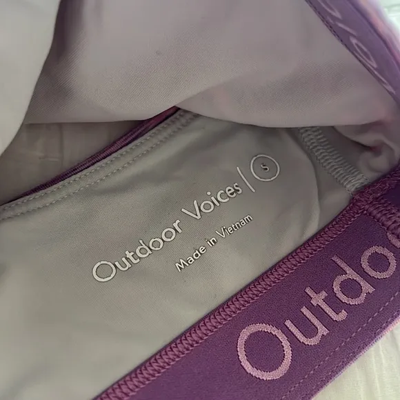 Outdoor Voices Sports Bra x Bike Short Set