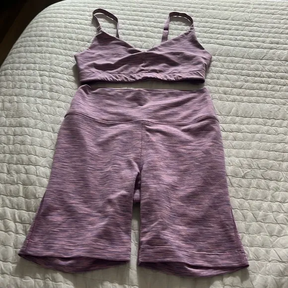 Outdoor Voices Sports Bra x Bike Short Set