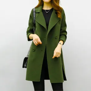 Overcoat Bella™ | Women's Long Overcoat | Lightweight Fabric, Stylish Design & Warmth for Cold Weather