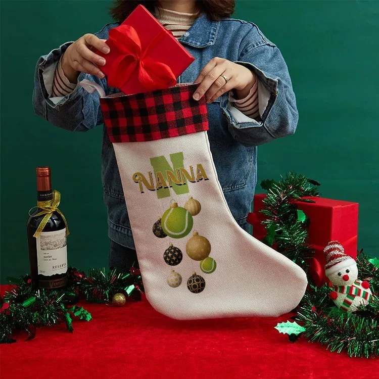 Personalised Tennis Themed Stocking