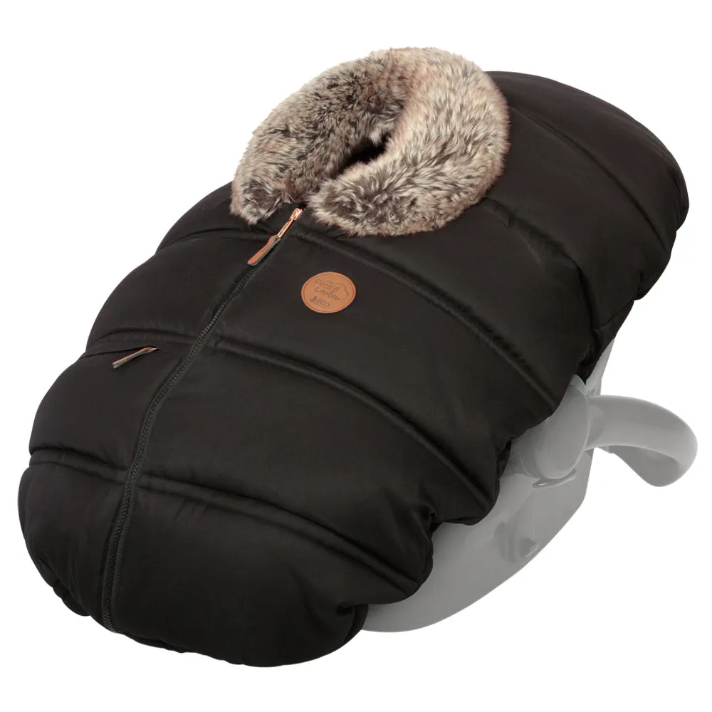 Petit Coulou Winter Car Seat Cover - Licorice Eco Wolf