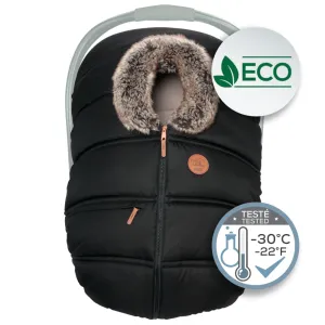Petit Coulou Winter Car Seat Cover - Licorice Eco Wolf