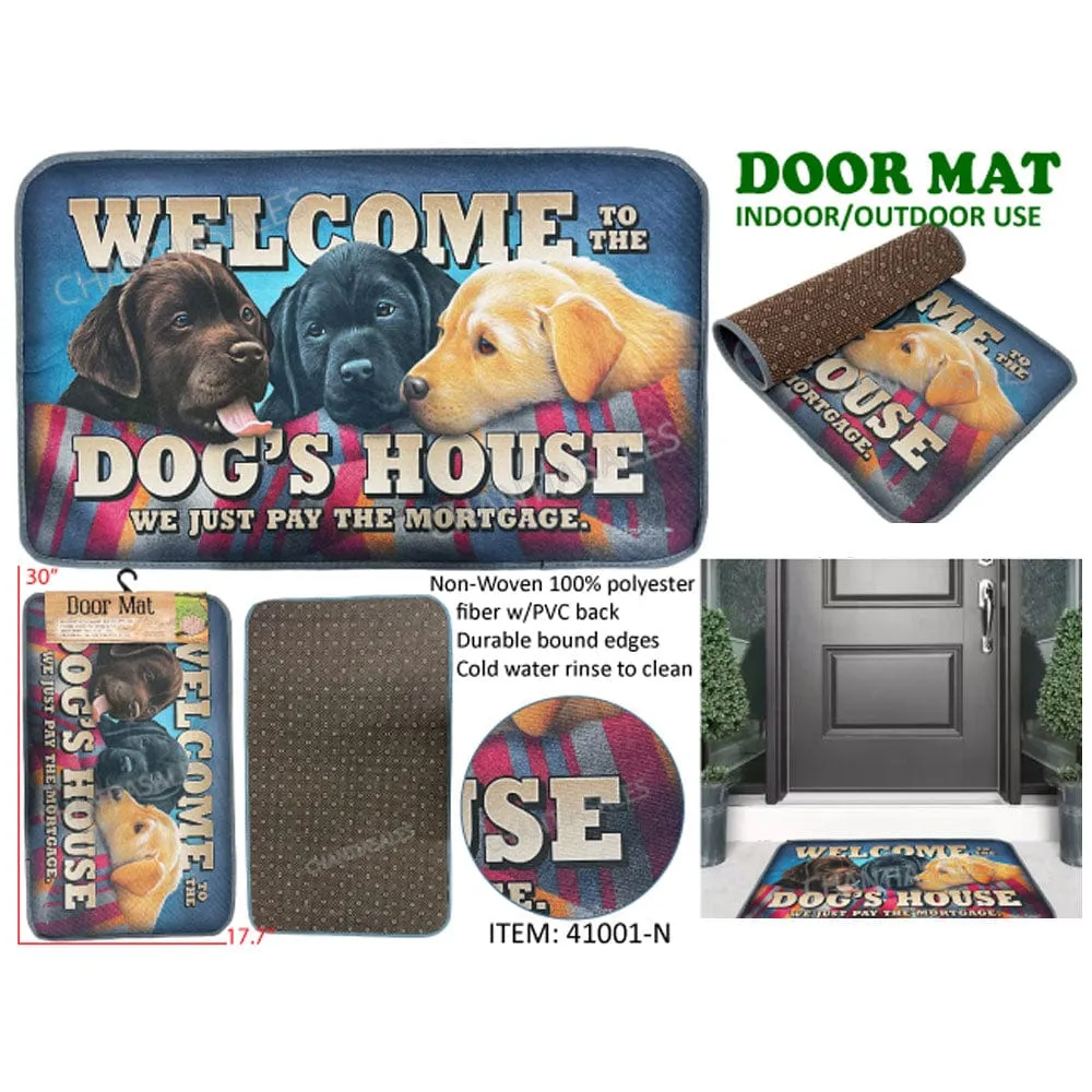 "Welcome To The Dog House" Door Mat