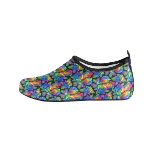 Rainbow Rose Women's Barefoot Aqua Shoes