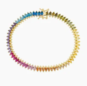 Rainbow Tennis Bracelet