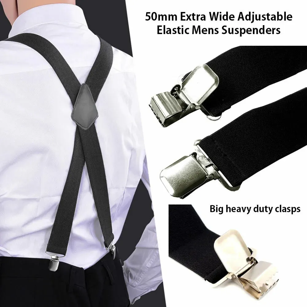 RECON GS2 Heavy Duty Men's Suspenders (Braces)