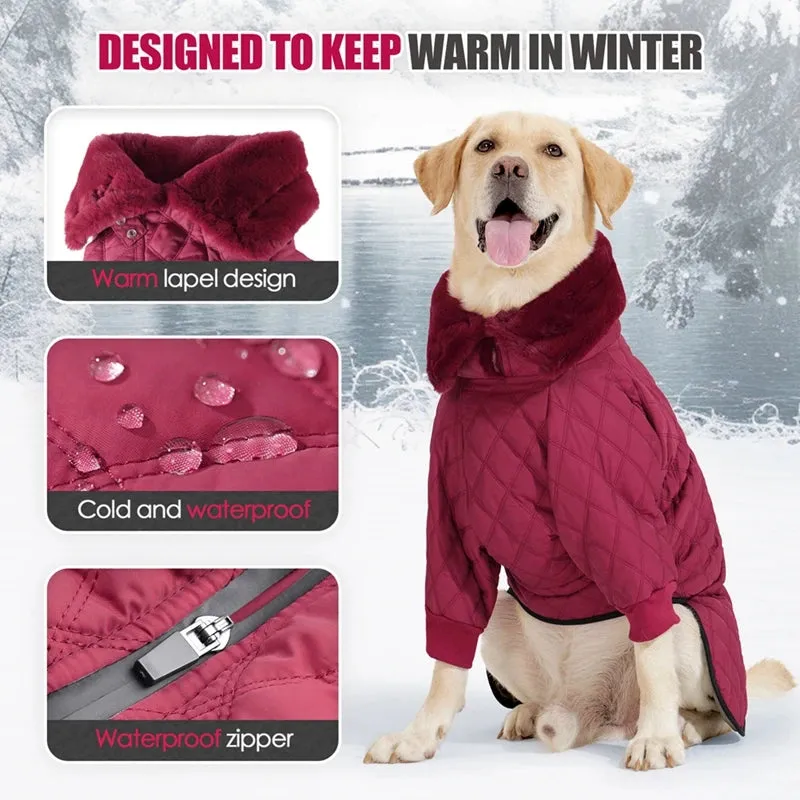 Reflective Winter Dog Puffer Coat