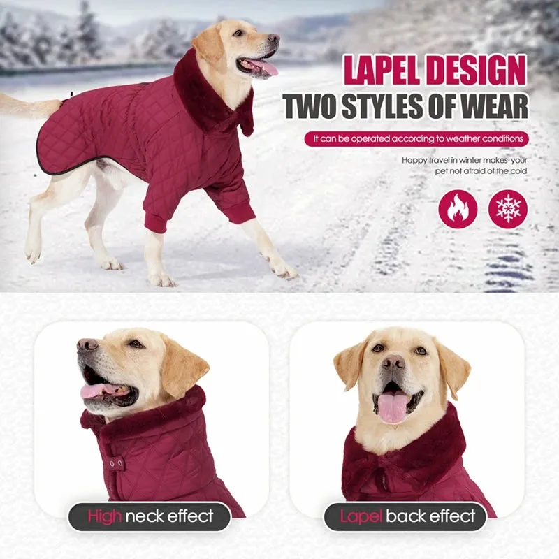 Reflective Winter Dog Puffer Coat