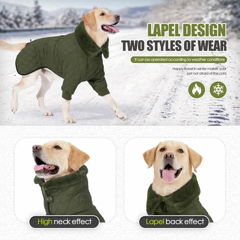 Reflective Winter Dog Puffer Coat