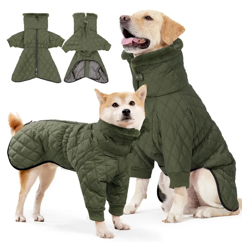 Reflective Winter Dog Puffer Coat