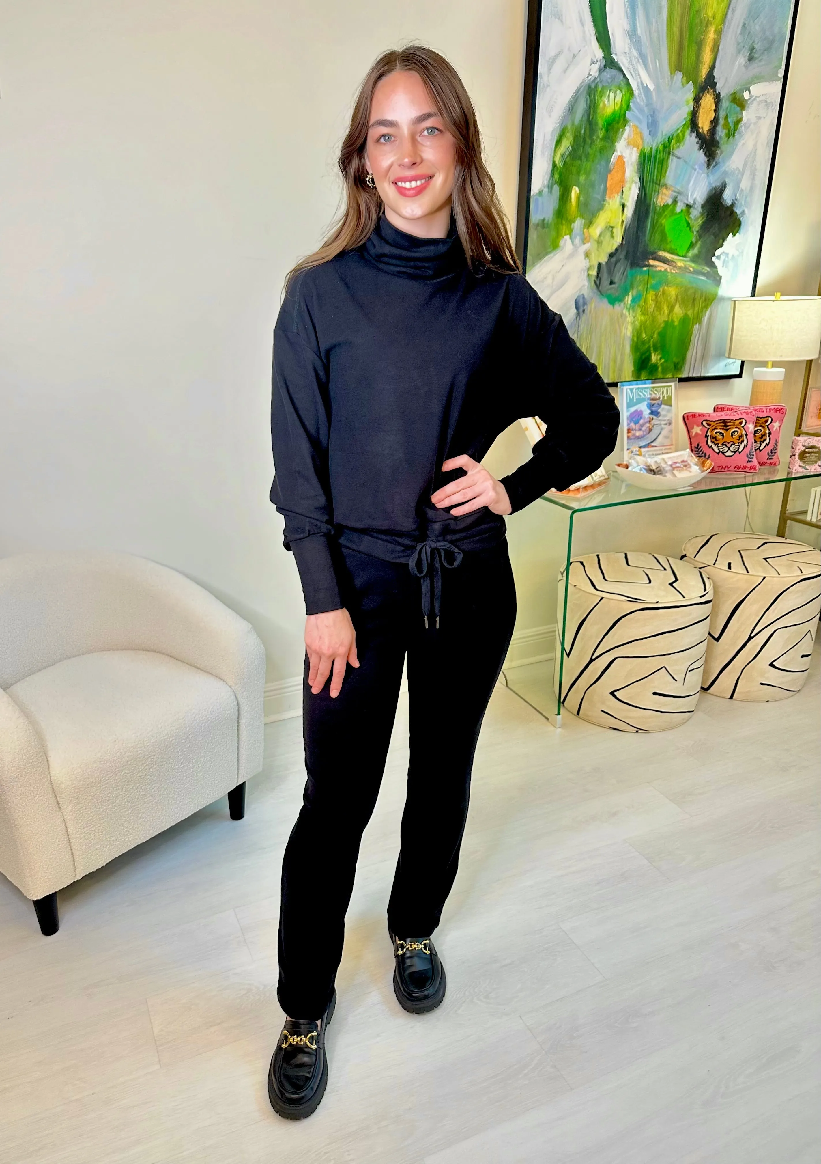 Renuar Knit Pant- Black