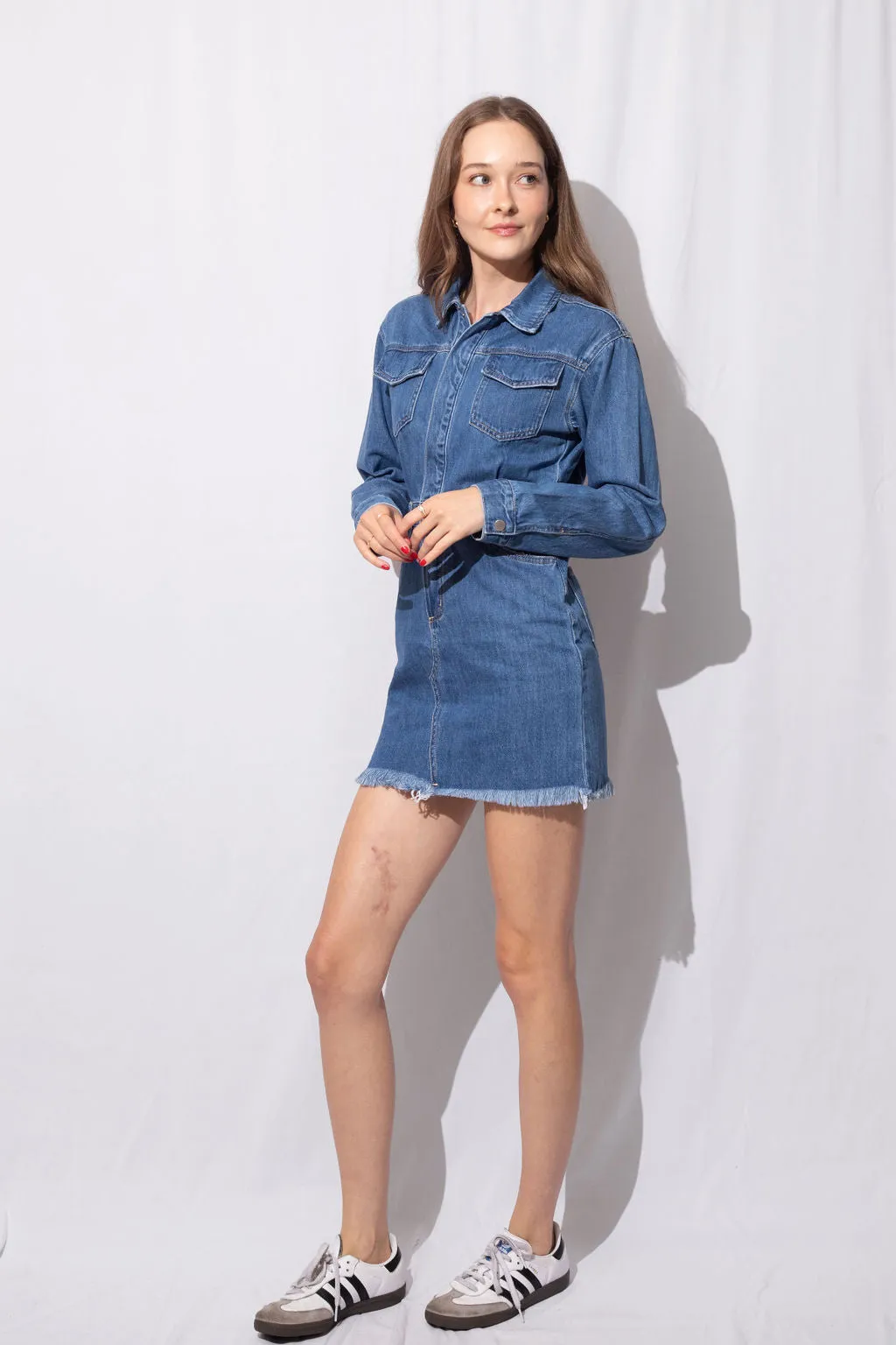 Resa Denim Shirt Dress