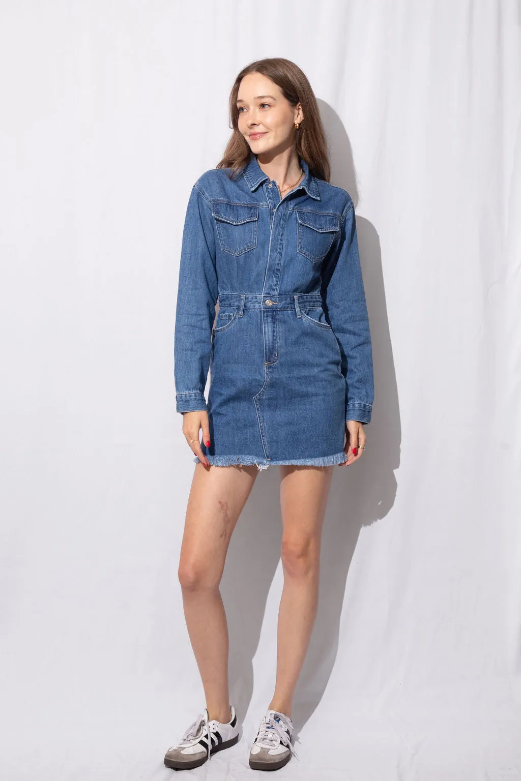 Resa Denim Shirt Dress