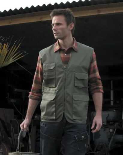 Result Safari multi Pocket Waistcoat/vest -R45X