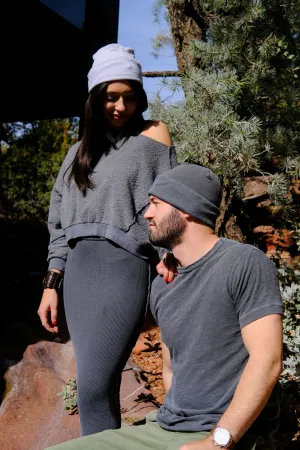 REVERSIBLE BEANIE - CHARCOAL