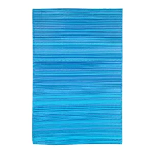 ReversibleWeather-resistant Rug 3'x5' Blue Stripe,3dm010arw