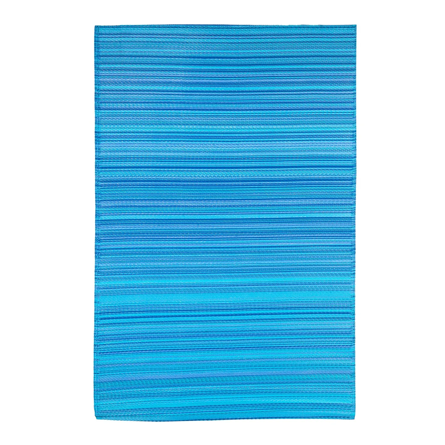 ReversibleWeather-resistant Rug 3'x5' Blue Stripe,3dm010arw