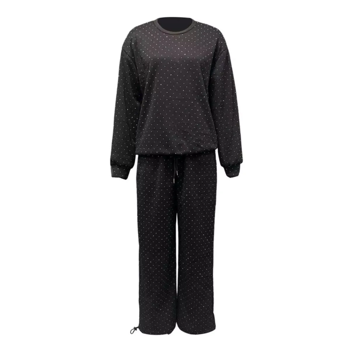 Rhinestone Lounge Set | Cozy & Stylish | Effortless Glam