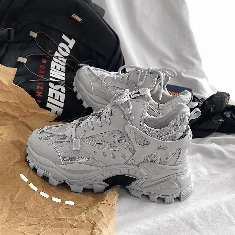 Round Head Stylish Sneakers For Man