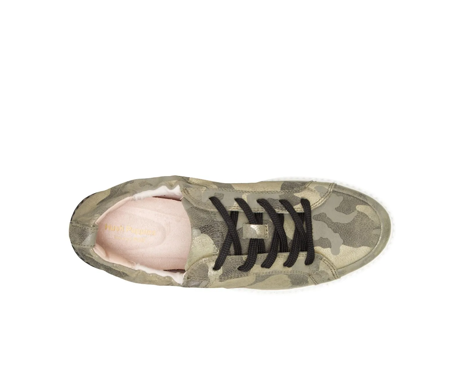 Ryann sneaker in camo metallic suede