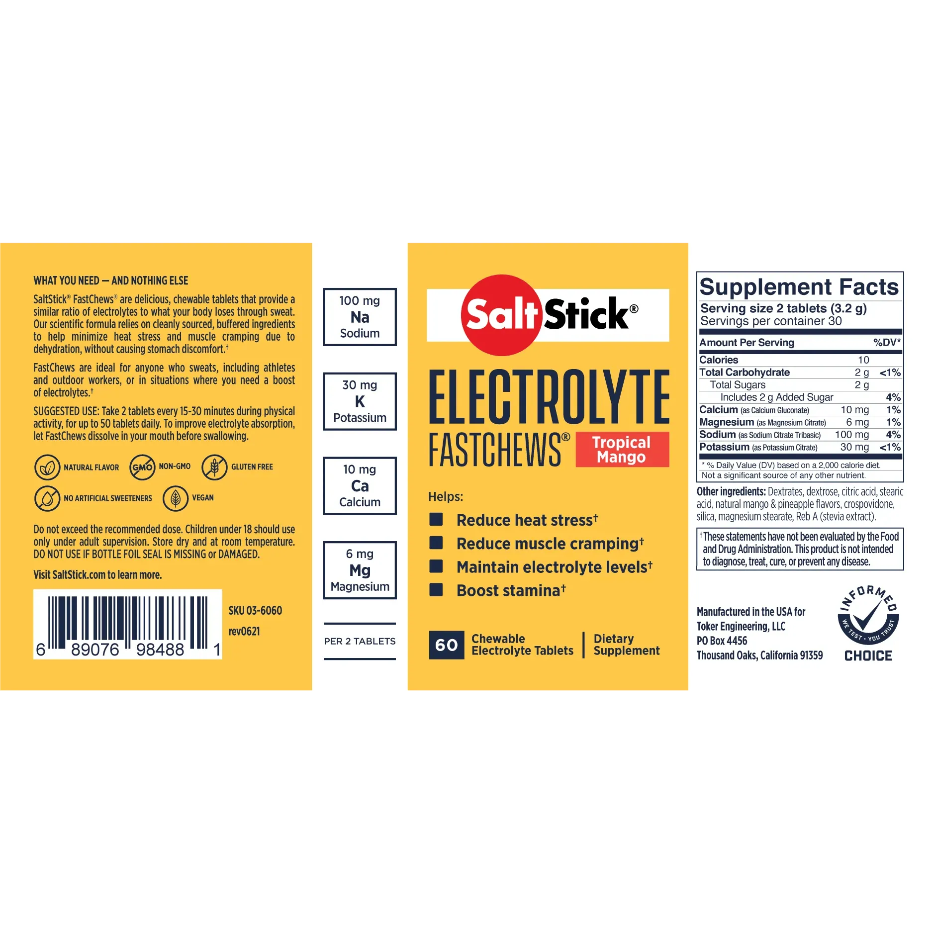 SaltStick Fastchews 60ct Bottle