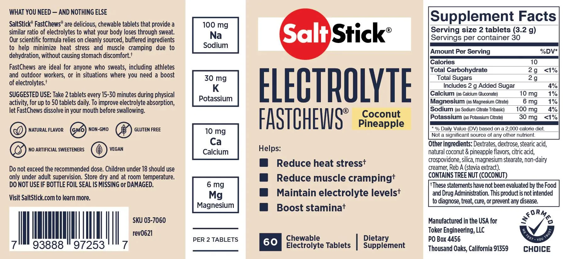 SaltStick Fastchews 60ct Bottle