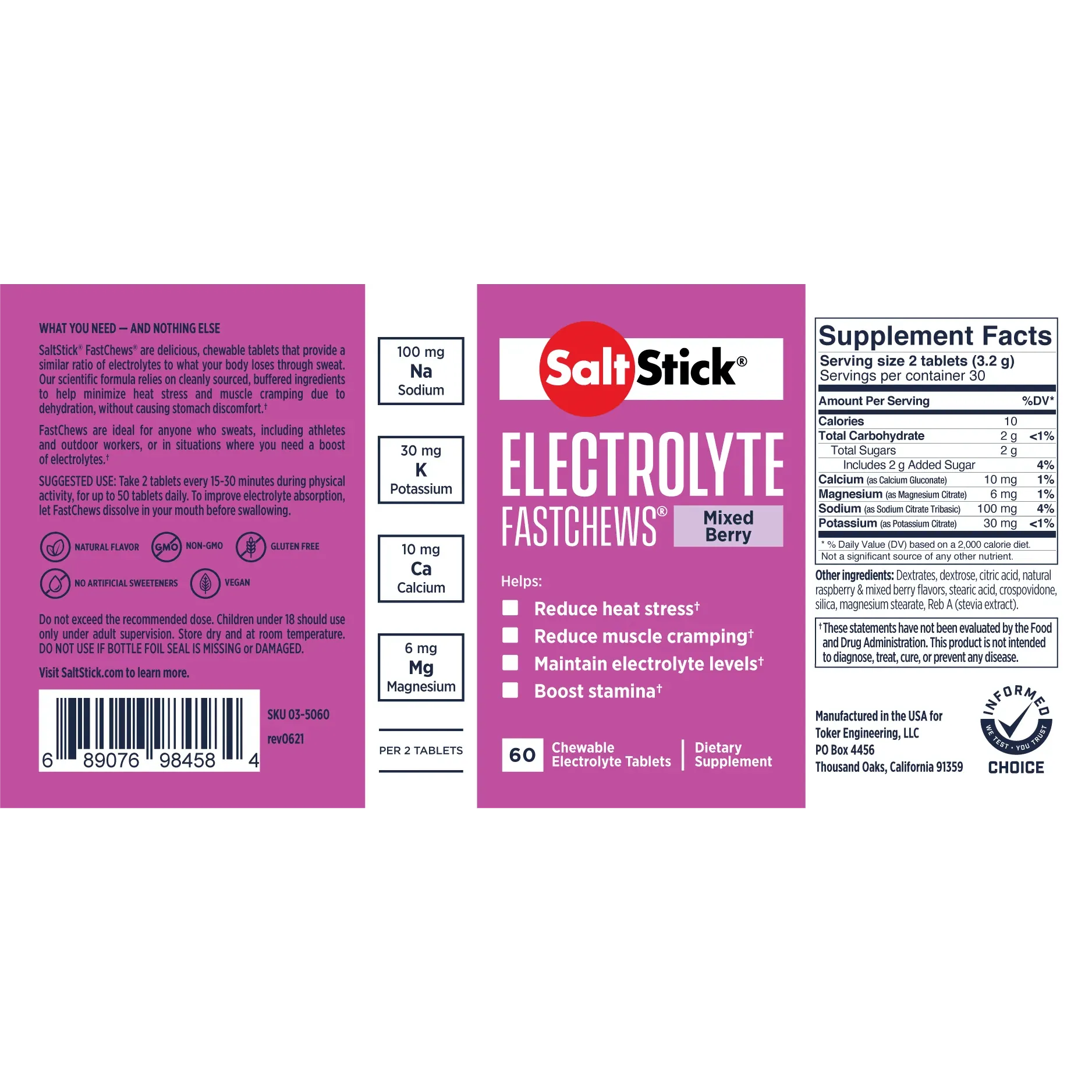 SaltStick Fastchews 60ct Bottle