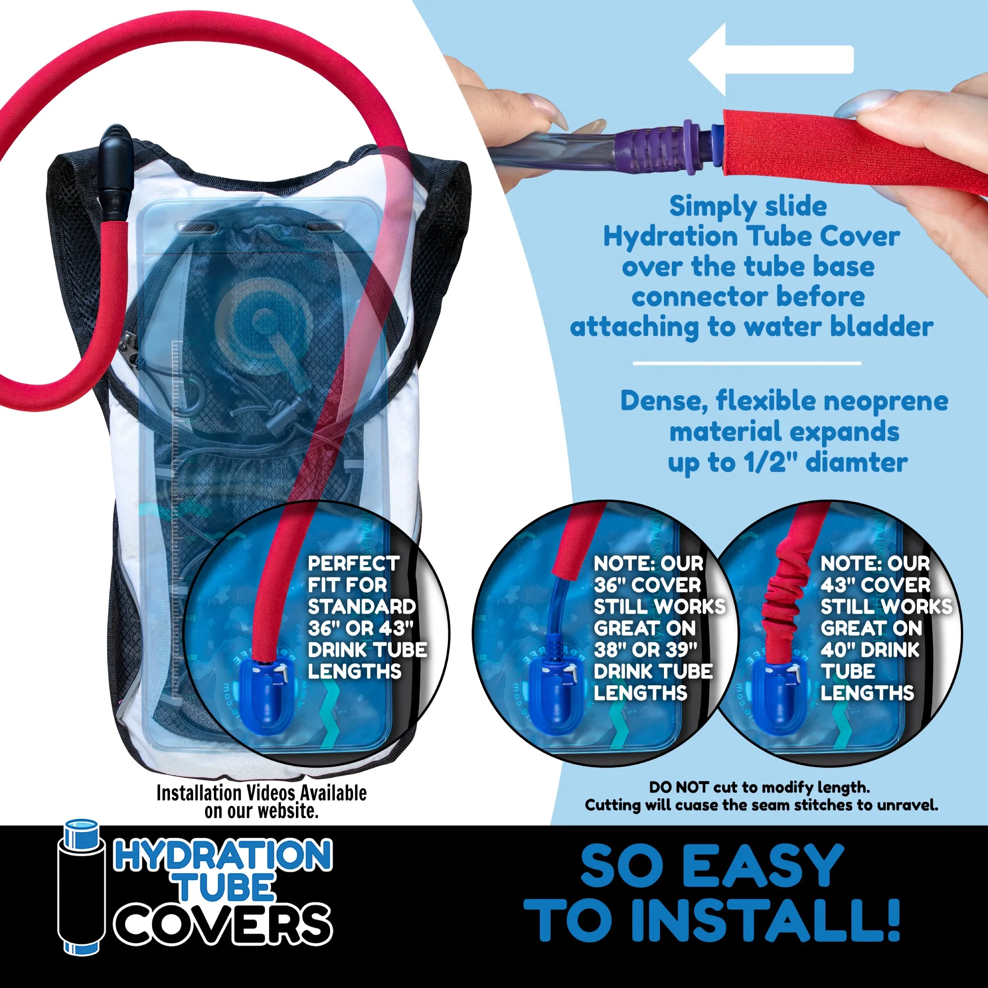 Sand Insulated Drink Tube Hose Cover
