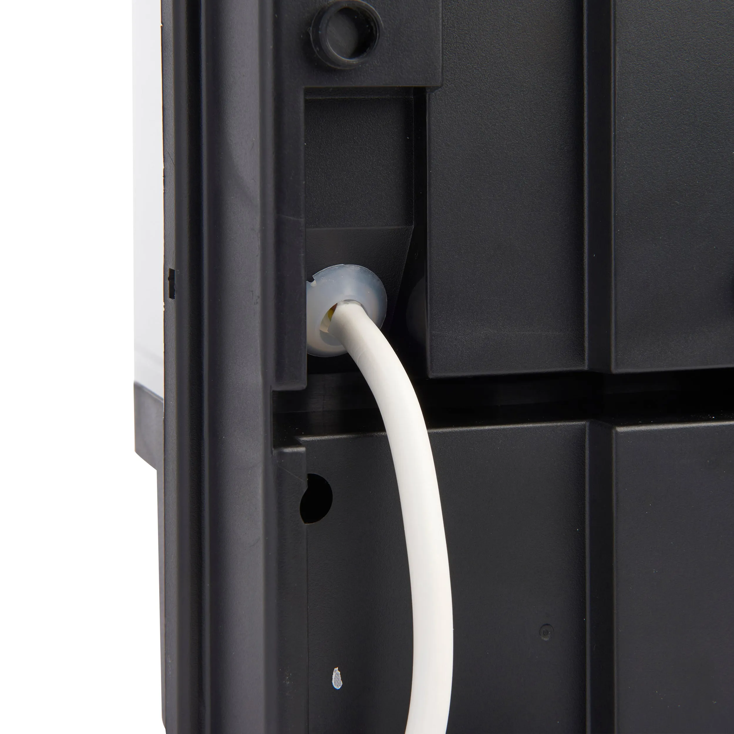 Saxby 48739 Motion PIR 1lt wall IP44 10W Frosted & black pc 10W LED E27 (Required)