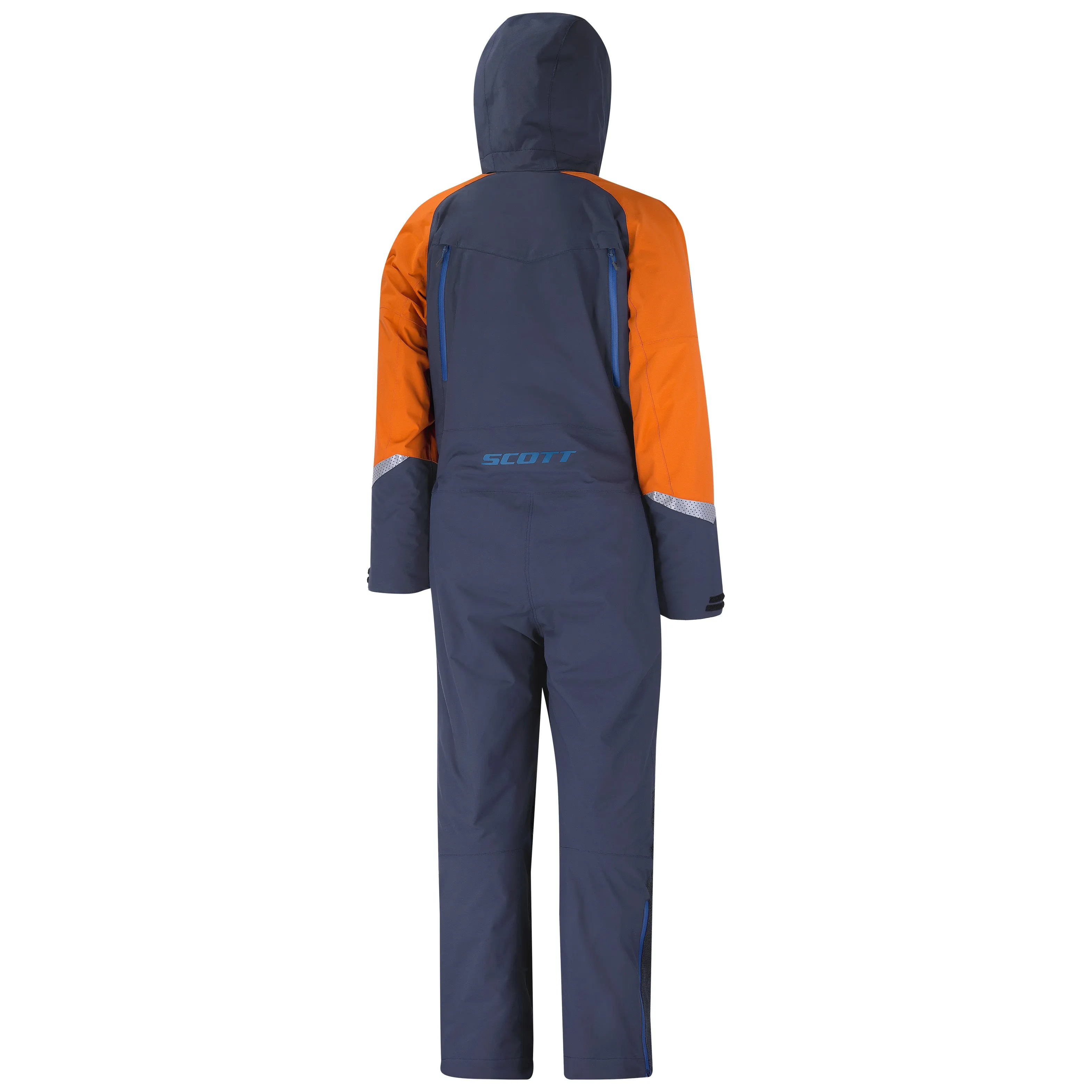 SCOTT MONOSUIT DS SHELL DRYO NIGHT BLUE/BURNT ORANGE