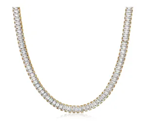 Shayna Baguette Tennis Necklace - Shahira Jewelry Design