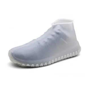 Slip-resistant Waterproof Silicone Shoe Covers -Home/Carpet/reusable/Outdoor/Walking/Boot Suit For Kids/Man/Woman - XL,White
