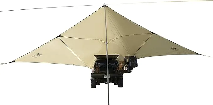 Slumberjack Roadhouse Tarp, Hunting Camping & Overland Shelter, Khaki