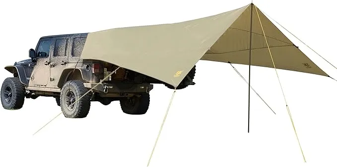 Slumberjack Roadhouse Tarp, Hunting Camping & Overland Shelter, Khaki