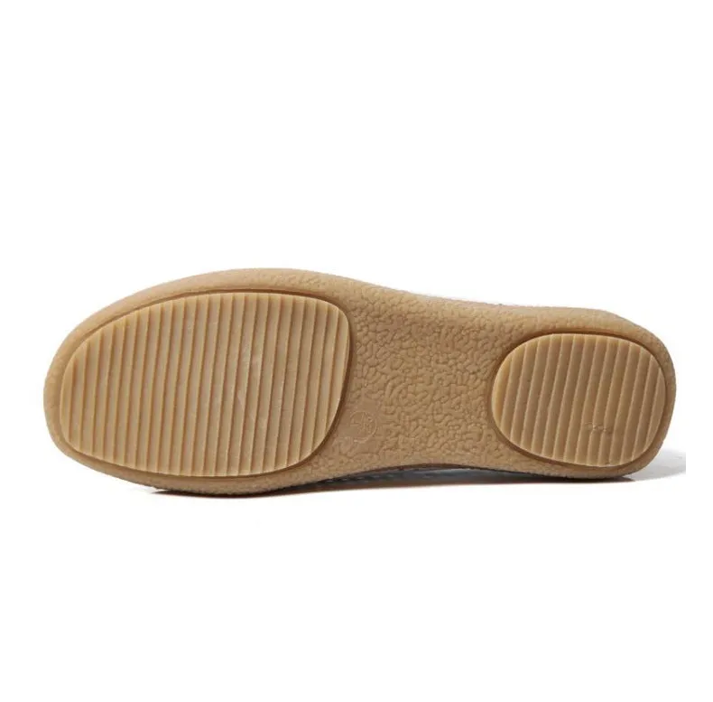 Soft Bottom Pregnant Peas Shoes Four Seasons Flat Shoes A Pedal Mother Shoes Hollow Breathable Casual Single Shoes Female Summer