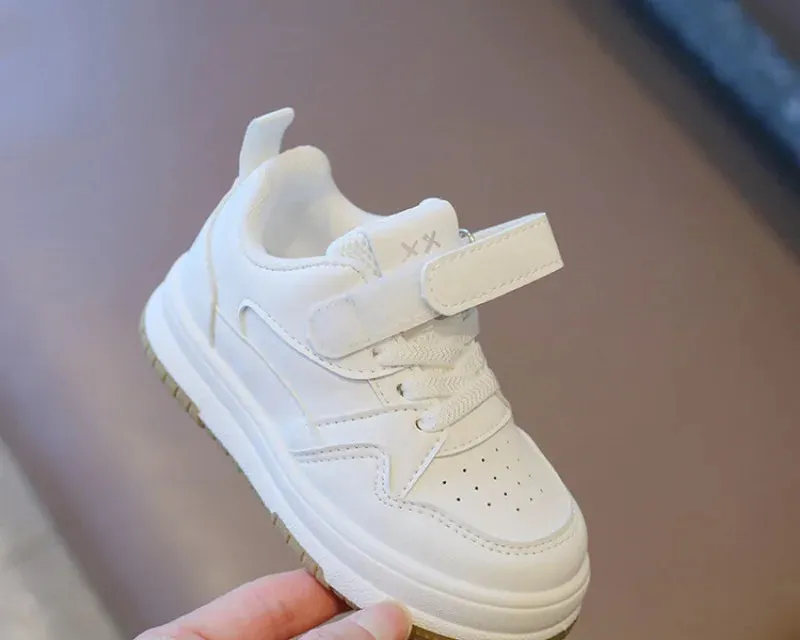 SpringStep Anti-Slip Children's White Sports Shoes