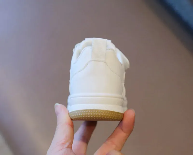 SpringStep Anti-Slip Children's White Sports Shoes