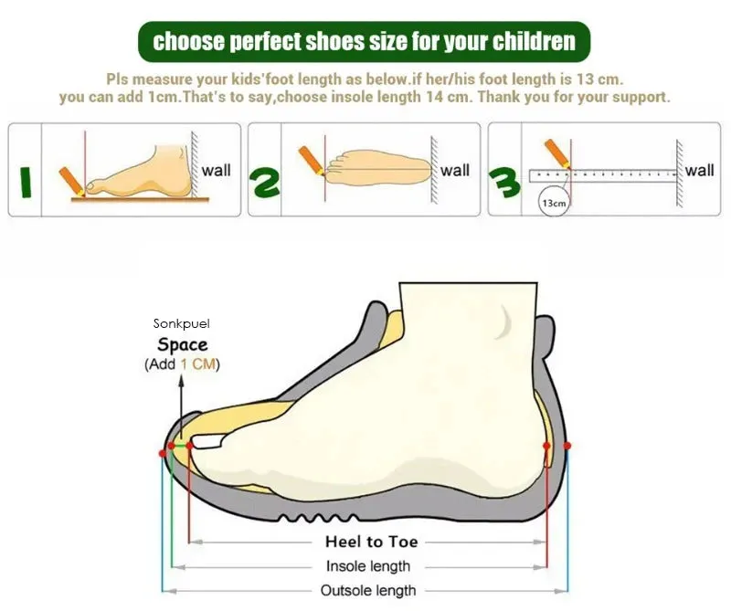 SpringStep Anti-Slip Children's White Sports Shoes