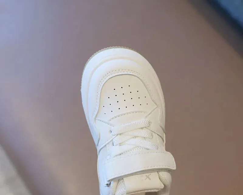 SpringStep Anti-Slip Children's White Sports Shoes