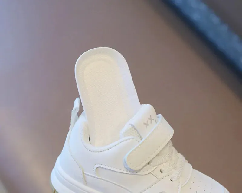 SpringStep Anti-Slip Children's White Sports Shoes