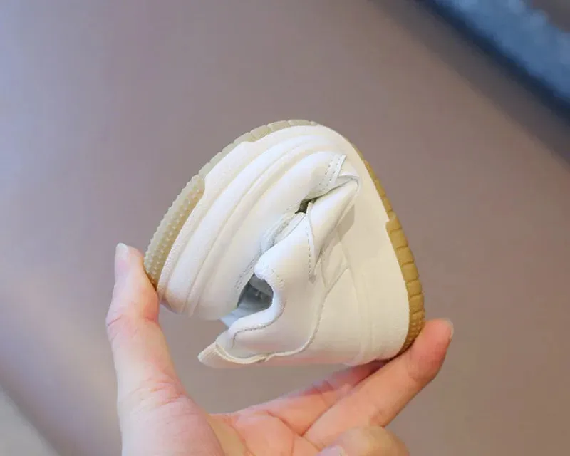 SpringStep Anti-Slip Children's White Sports Shoes