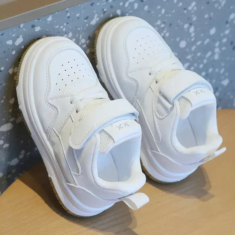 SpringStep Anti-Slip Children's White Sports Shoes