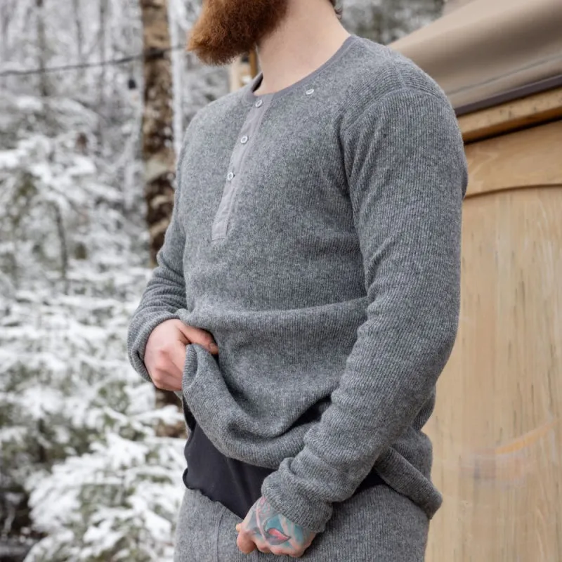 Stanfield's Heavy Wool Lined Henley