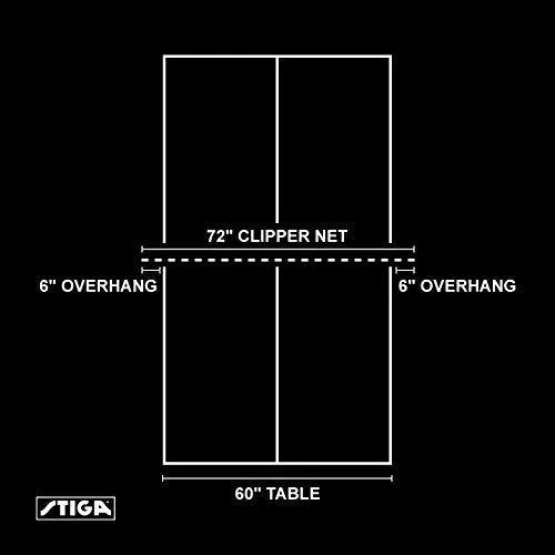 STIGA Clipper 72" Net and Post Set