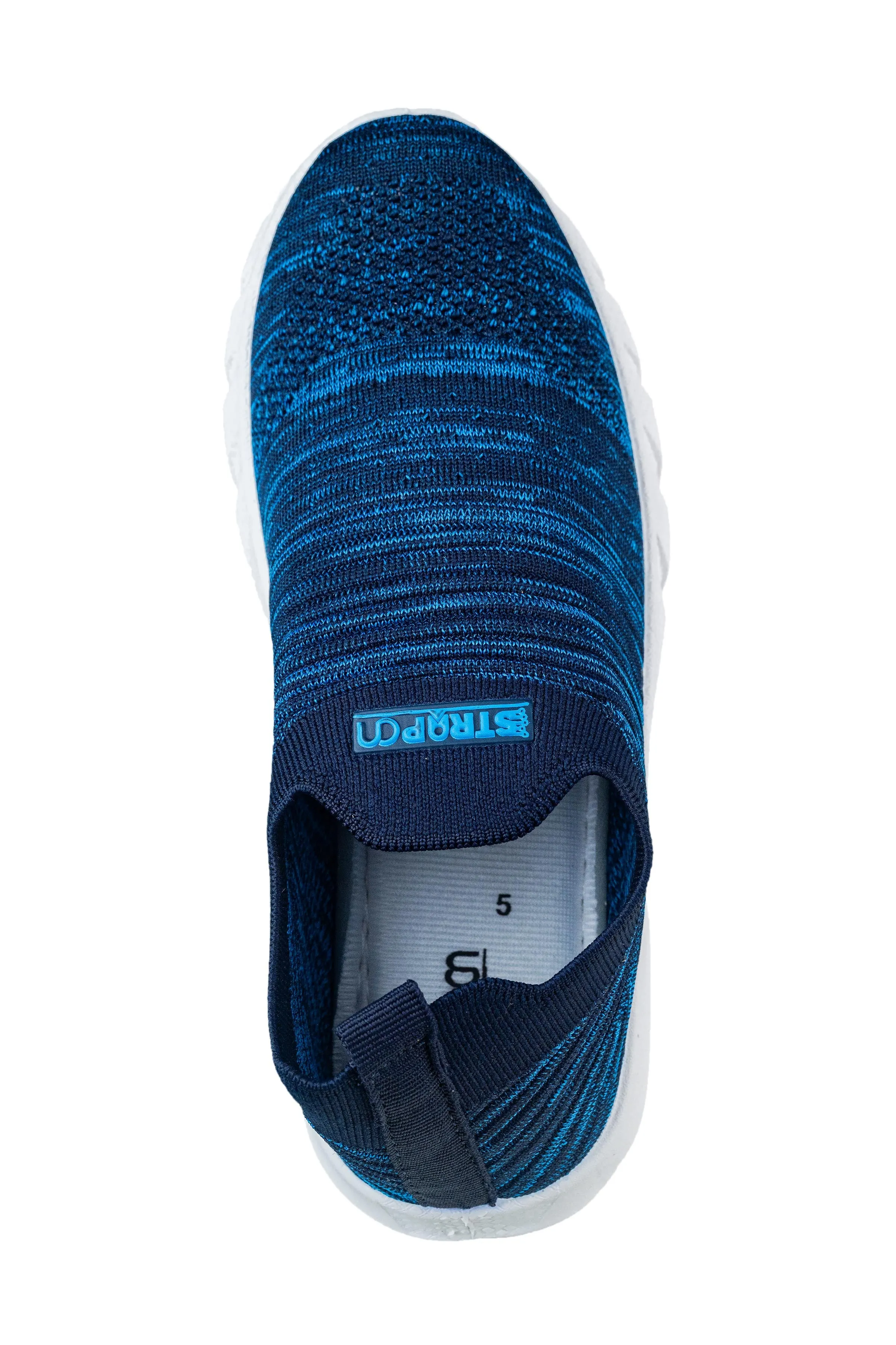 Strap On Girls Navy / Sky Sports Shoe (Sports Strap On 6301)