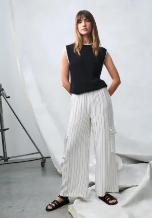 Stripe Cargo Pants