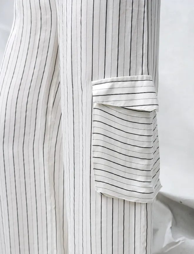 Stripe Cargo Pants